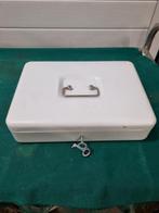 geldkist wit met twee sleutels, Verzamelen, Spaarpotten, Ophalen of Verzenden, 'T Olde Gre-j, Info@toldegrej.nl, Endepoelstraat 20f Didam