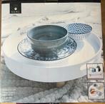 Nieuw Dienblad op Pootjes - Wit in Doos, Huis en Inrichting, Woonaccessoires | Dienbladen, Ophalen of Verzenden, Nieuw, Rond, Hout