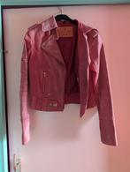 Roze/rood jas (echt leer), Kleding | Dames, Ophalen of Verzenden, Zo goed als nieuw, Rood