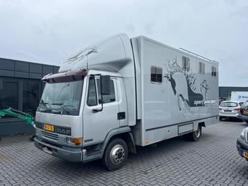 DAF AE45 3 paards zijlader en achterlader 1998 Zilver beschikbaar voor biedingen