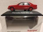 Herpa 1/43 Mercedes Benz SEL 600 Borbet rood, Hobby en Vrije tijd, Modelauto's | 1:43, Ophalen of Verzenden, Zo goed als nieuw