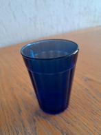 Drink glas blauw, Ophalen of Verzenden