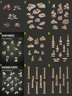 Warhammer terrain basing materiaal bits op ''custom'' order, Met verf, Verzenden, Nieuw, Warhammer 40000