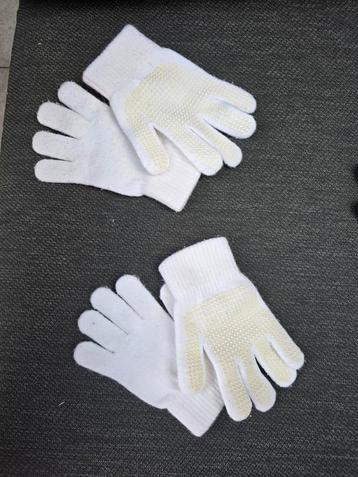 Witte paardrijhandschoentjes. beschikbaar voor biedingen