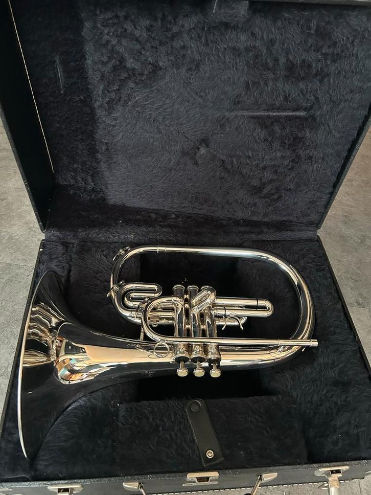 DEG Dynasty 445 Bugel - Franse Hoorn, Muziek en Instrumenten, Blaasinstrumenten | Hoorns, Gebruikt, Overige typen, Met koffer