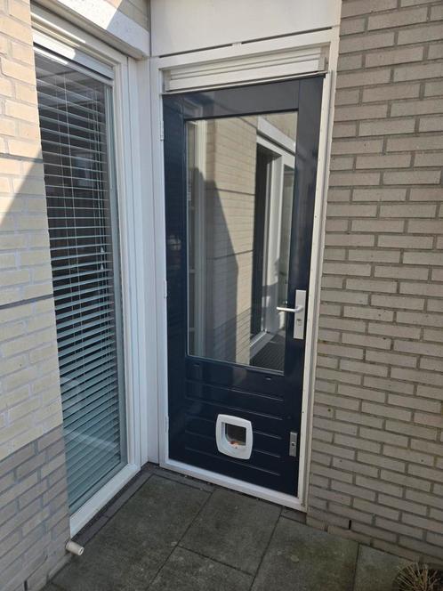 Buitendeur Achterdeur Schuurdeur hardhout 82,5x208,5, Doe-het-zelf en Verbouw, Kozijnen en Schuifpuien, Zo goed als nieuw, Deurkozijn