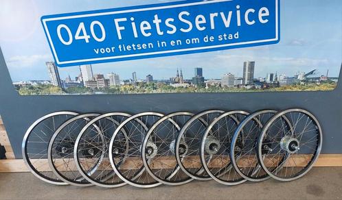 Bakfietswielen -  20" voorwiel naafdynamo en rollbrake-aansl, Fietsen en Brommers, Fietsonderdelen, Gebruikt, Algemeen, Wiel, Ophalen of Verzenden