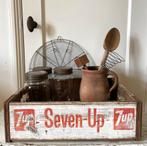 Brocante oud houten Seven Up ( 7 up ) kratje / kistje, Verzenden