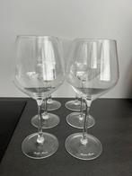 6 Rode wijnglazen, Verzamelen, Ophalen of Verzenden, Zo goed als nieuw, Overige typen