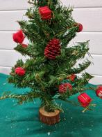 mini kerstboompje rode versieringen [a728], Diversen, Kerst, Ophalen of Verzenden