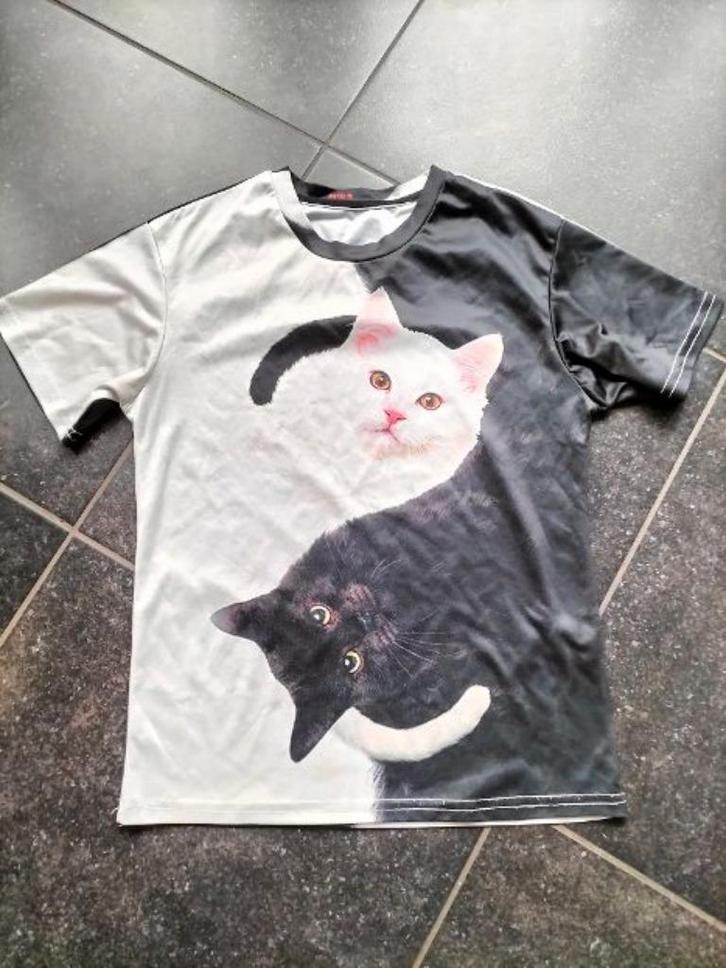 t shirt dames yin en yang katten zo leuk maar xs als nieuw, Kleding | Dames, T-shirts, Zo goed als nieuw, Maat 34 (XS) of kleiner