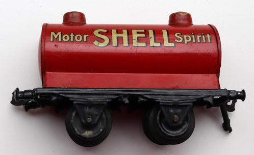 Antiek Bing blik Motor Shell Spirit wagon Spoor 0 - jaren 20, Antiek en Kunst, Antiek | Speelgoed, Ophalen of Verzenden