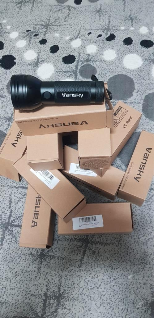 Vansky 51 Ultraviolet Led Flashlight, Caravans en Kamperen, Zaklampen, Nieuw, Batterij, Ophalen of Verzenden