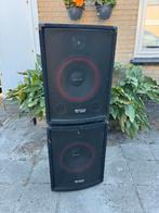 JB Systems top speakers 12inch, Zo goed als nieuw, 120 watt of meer, Front, Rear of Stereo speakers, Ophalen
