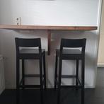 Bartafel met bijpassende barstoelen, Huis en Inrichting, Ophalen of Verzenden, Zo goed als nieuw, 4 krukken