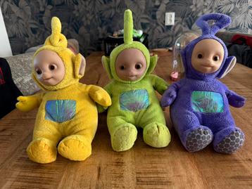 Knuffels 3x Teletubbies beschikbaar voor biedingen