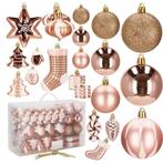 Kerstballen | 77 Stuks | Rosé/Goud, Ophalen, Zo goed als nieuw