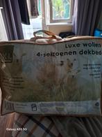 2 x Luxe Wollen 4-Seizoenen Dekbed 140x220, Huis en Inrichting, Slaapkamer | Beddengoed, Ophalen, Wit, Tweepersoons, Deken of Dekbed