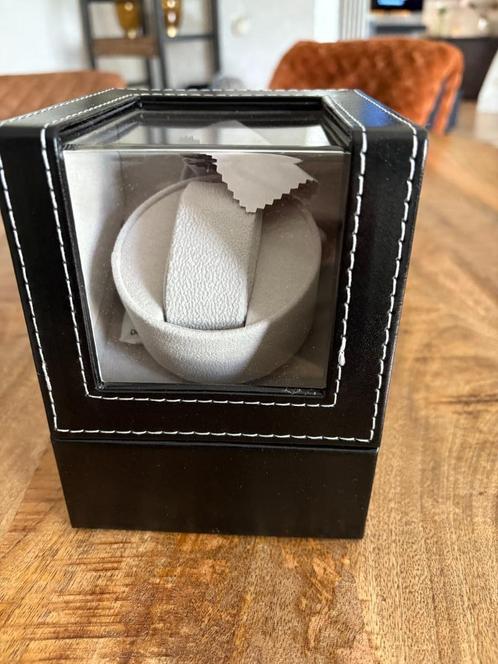 Nieuwe automatische horloge opwinddoos zwart pu leer, Sieraden, Tassen en Uiterlijk, Horloges | Antiek, Overige merken, Staal