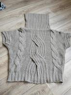 Stile Benetton Gebreide Trui met Col - Maat M, Kleding | Dames, Maat 38/40 (M), Beige, Ophalen of Verzenden, Zo goed als nieuw