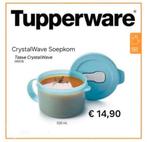 TUPPERWARE CrystalWave Soepkom 520 ml -transport-magnetron, Ophalen of Verzenden, Zo goed als nieuw, Bak of Kom