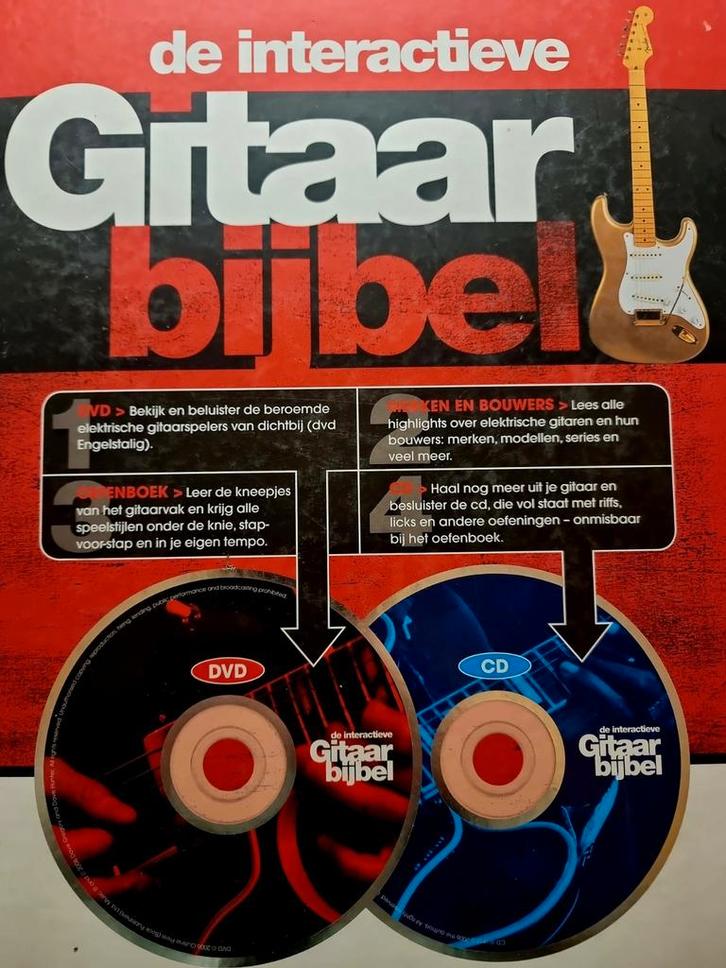 Interactieve Gitaar Bijbel - Nieuw! + Cd en Dvd., Muziek en Instrumenten, Bladmuziek, Nieuw, Les of Cursus, Populair, Gitaar, Ophalen of Verzenden