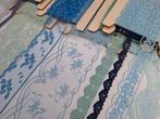 10 x prachtig breed en smal kant groen/ blauw, 50 meter!!!, Ophalen of Verzenden, Nieuw, Kant