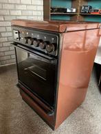 Vintage bruine ATAG elektrische Oven + gasfornuis, Hete lucht, 60 cm of meer, Vrijstaand, Gebruikt
