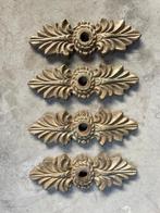 4 stalen gegalvaniseerde gouden gevelankers, Antiek en Kunst, Ophalen