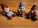 3 beeldjes kabouters dwergen 10 cm leuk als decoratie kerst, Ophalen of Verzenden, Zo goed als nieuw, Fantasy