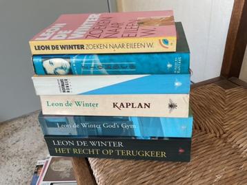 6 boeken romans van Leon de Winter  beschikbaar voor biedingen