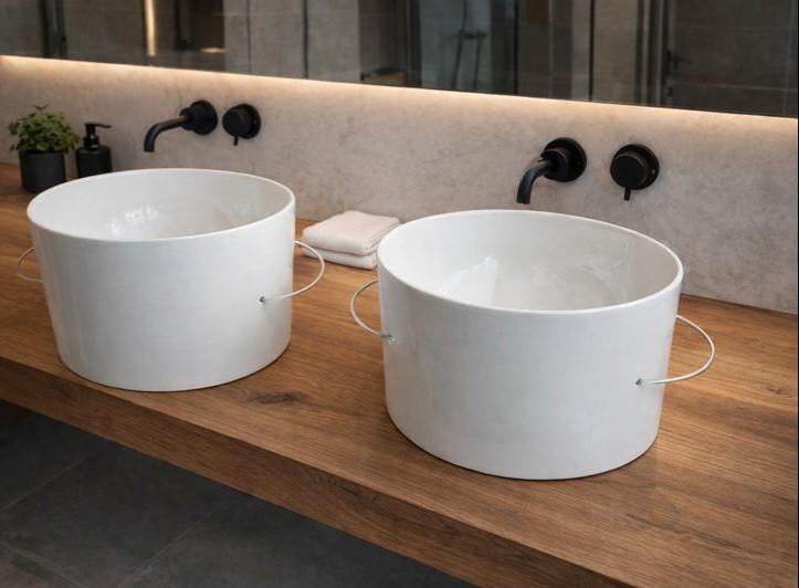 2 luxe waskommen Agape Bucatini, Ophalen of Verzenden, Nieuw