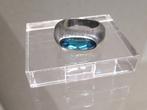 Nieuwe Dyrberg/Kern ring met blauw kristal, Sieraden, Tassen en Uiterlijk, Ringen, Nieuw, Blauw, Met kristal, Verzenden