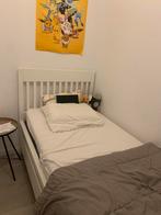 1 persoonsbed ikea wit 90x 200, Huis en Inrichting, Slaapkamer | Bedden, 90 cm, Eenpersoons, Wit, Ophalen of Verzenden