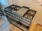 Luxe 120cm Boretti/Ilve fornuis - 2 ovens - 7 branders - RVS, Ophalen of Verzenden, Zo goed als nieuw, Gas, Vrijstaand