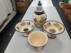 Gouda Flora Keramiek Plateel set, Antiek en Kunst, Ophalen