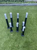 4 hoge 4 lage aluminium tuinverlichting, Ophalen of Verzenden, Zo goed als nieuw, Aluminium, Staande lamp