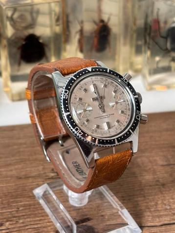 Primalux vintage diver chronograaf, 1960-1970, 37mm landeron beschikbaar voor biedingen