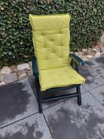 4 stuks Jardin verstelbare tuinstoelen inclusief kussens, Ophalen, Zo goed als nieuw, Kunststof