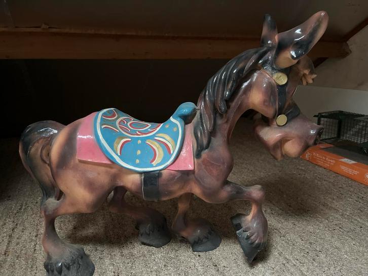 Vintage Decoratief Paard, Antiek en Kunst, Curiosa en Brocante, Ophalen of Verzenden
