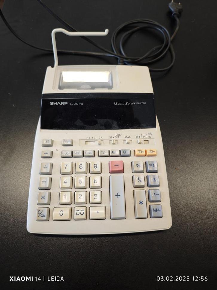 Sharp EL 2901 P III Rechenmaschine, Verzamelen, Elektronische Apparatuur, Computers en Rekenmachines, Ophalen of Verzenden