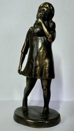 Bronzen sculptuur: Duimend Sophietje, Verzamelen, Beelden en Beeldjes, Ophalen of Verzenden, Zo goed als nieuw, Mens
