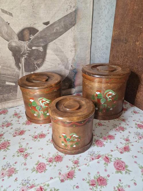 Oude houten potten haan, Antiek en Kunst, Antiek | Woonaccessoires, Ophalen of Verzenden