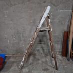 Vintage Houten Trap - 5 Treden, Doe-het-zelf en Verbouw, Ladders en Trappen, Ophalen of Verzenden