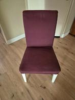 Gratis 4 stoffen eetkamerstoelen (paars/roze), Ophalen, Gebruikt, Overige kleuren, Gestoffeerde eetkamerstoel