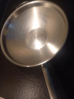 Demeyere RVS Wokpan 36 cm bodem 13 cm, Huis en Inrichting, Gebruikt, Ophalen of Verzenden, Rvs, Keramische plaat