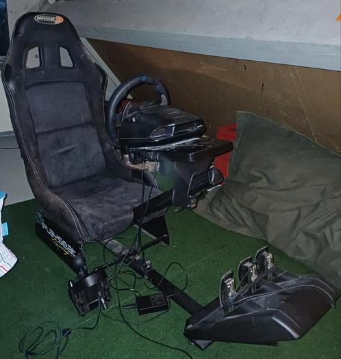 Playseat Evolution met Logitech G29 D, Spelcomputers en Games, Spelcomputers | Sony PlayStation Consoles | Accessoires, Gebruikt