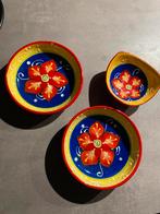 3 kleine kleurrijke schaaltjes,spaans aardewerk,samen  €7,50, Ophalen, Zo goed als nieuw