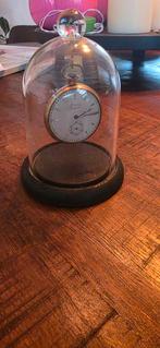 Antieke Ancre Suisse Zakhorloge in Glazen Stolp, Antiek en Kunst, Antiek | Klokken, Ophalen of Verzenden