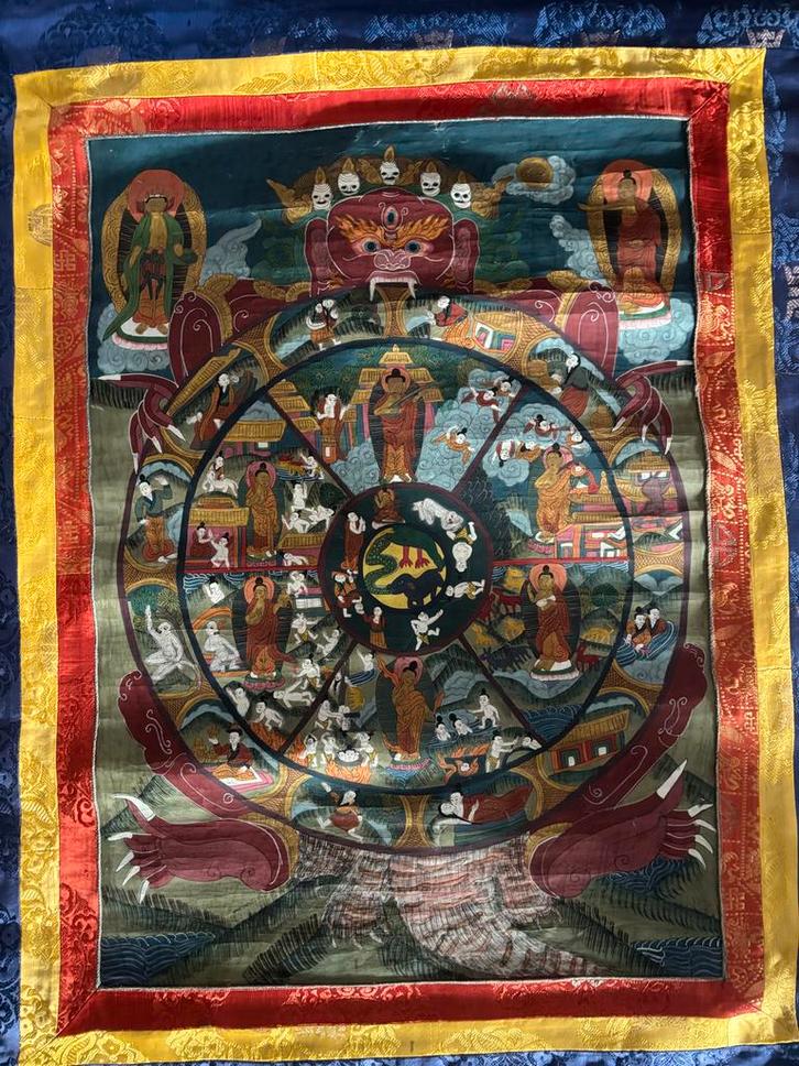 Nepalees Handgemaakt Wandkleed, Antiek en Kunst, Kunst | Niet-Westerse kunst, Ophalen